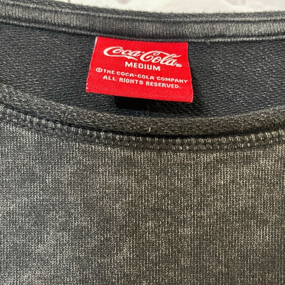 Coca-Cola Oversized  Charcoal Gray Sweater‎ - Picture 2 of 6